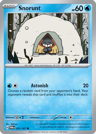 Snorunt 051 - Reverse Holofoil SV06 Twilight Masquerade - Common