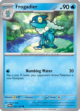 Frogadier 057 - Reverse Holofoil SV06 Twilight Masquerade - Common