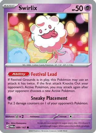 Swirlix 089 - Reverse Holofoil SV06 Twilight Masquerade - Common