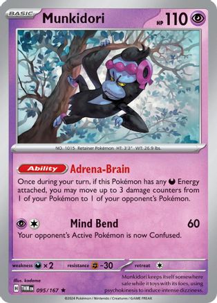 Munkidori 095 - Reverse Holofoil SV06 Twilight Masquerade - Rare