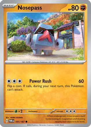 Nosepass 101 - Reverse Holofoil SV06 Twilight Masquerade - Common