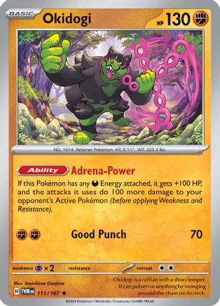 Okidogi 111 - Reverse Holofoil SV06 Twilight Masquerade - Rare