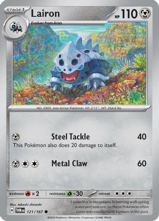 Lairon 121/167 - Reverse Holofoil SV06 Twilight Masquerade - Common