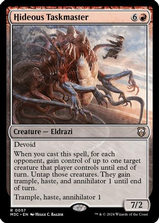 Hideous Taskmaster (M3C-057) - Modern Horizons 3 Commander