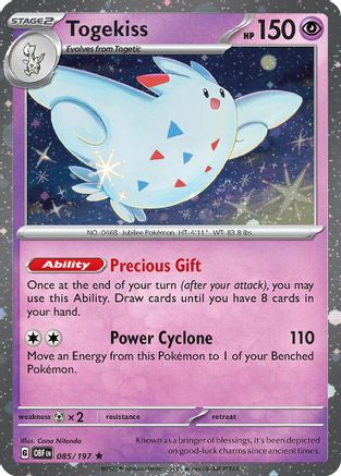 Togekiss - 085/197 (Cosmos Holo)/197 - Holofoil Blister Exclusives - Promo
