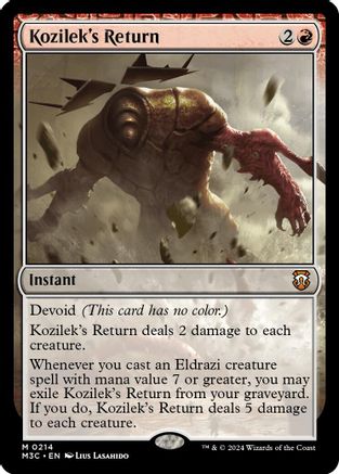 Kozilek's Return (Ripple Foil) (M3C-214) - Modern Horizons 3 Commander Foil