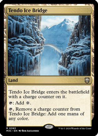 Tendo Ice Bridge (Ripple Foil) (M3C-393) - Modern Horizons 3 Commander Foil