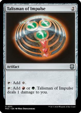 Talisman of Impulse (Ripple Foil) (M3C-311) - Modern Horizons 3 Commander Foil
