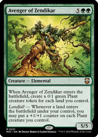 Avenger of Zendikar (Ripple Foil) (M3C-221) - Modern Horizons 3 Commander Foil