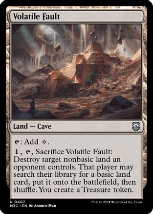 Volatile Fault (Ripple Foil) (M3C-407) - Modern Horizons 3 Commander Foil