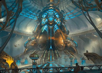 Aether Refinery Art Card (Gold-Stamped Planeswalker Symbol) (ASMH3-030) - Art Series: Modern Horizons 3