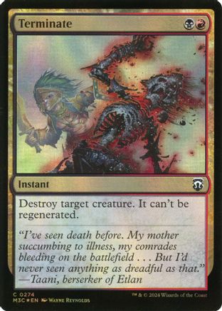 Terminate (Ripple Foil) (M3C-274) - Modern Horizons 3 Commander Foil