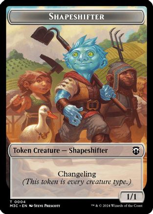 Shapeshifter (0004) // Copy Double-Sided Token (M3C-4 // 1) - Modern Horizons 3 Commander