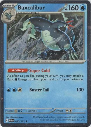 Baxcalibur (Cosmos Holo) 060/193 - Holofoil Blister Exclusives - Promo