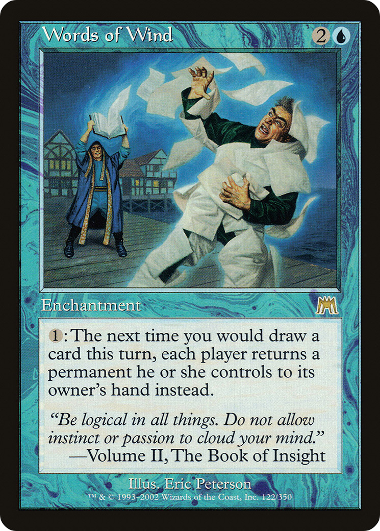 Words of Wind (ONS-122) - Onslaught Foil