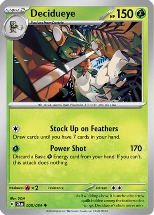 Decidueye 005 SV Shrouded Fable - Uncommon