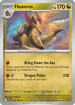Haxorus 046 - Holofoil SV Shrouded Fable - Rare