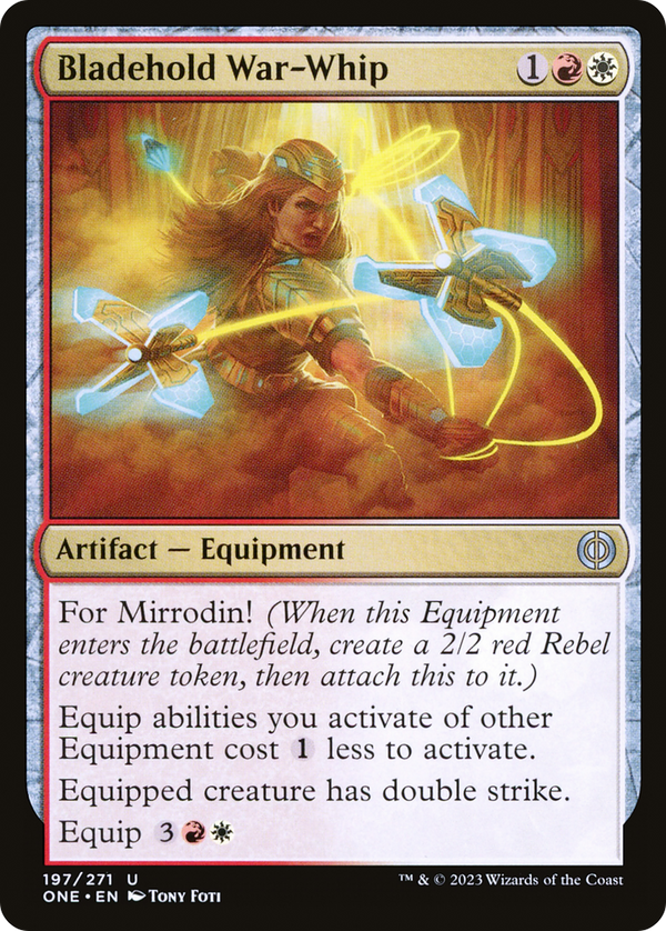 Bladehold War-Whip (ONE-197) - Phyrexia: All Will Be One Foil