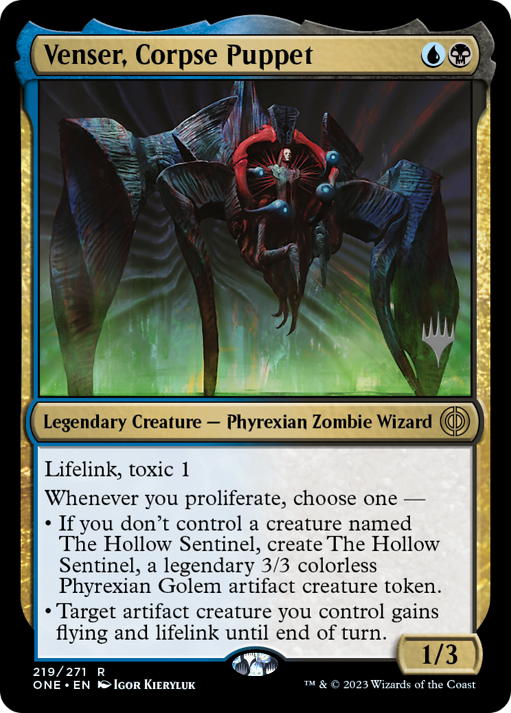 Venser, Corpse Puppet (PPONE-219) - Phyrexia: All Will Be One Promos Foil