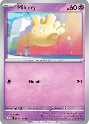 Milcery 064/142 - Reverse Holofoil SV07 Stellar Crown - Common