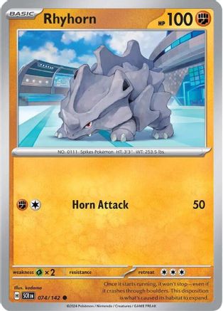 Rhyhorn 074 SV07 Stellar Crown - Common