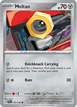 Meltan 103/142 SV07 Stellar Crown - Common