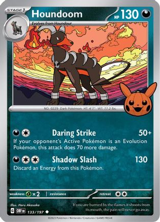 Houndoom 133 Trick or Trade BOOster Bundle 2024 - Uncommon