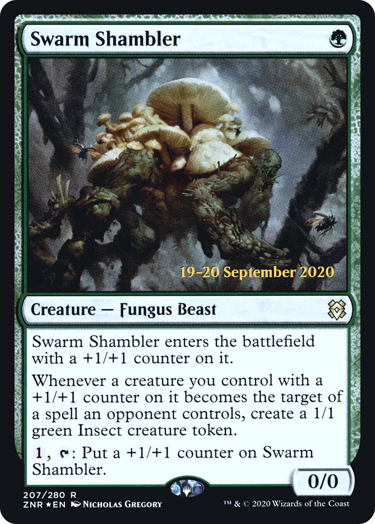 Swarm Shambler (PRE-207) - Zendikar Rising Promos Foil