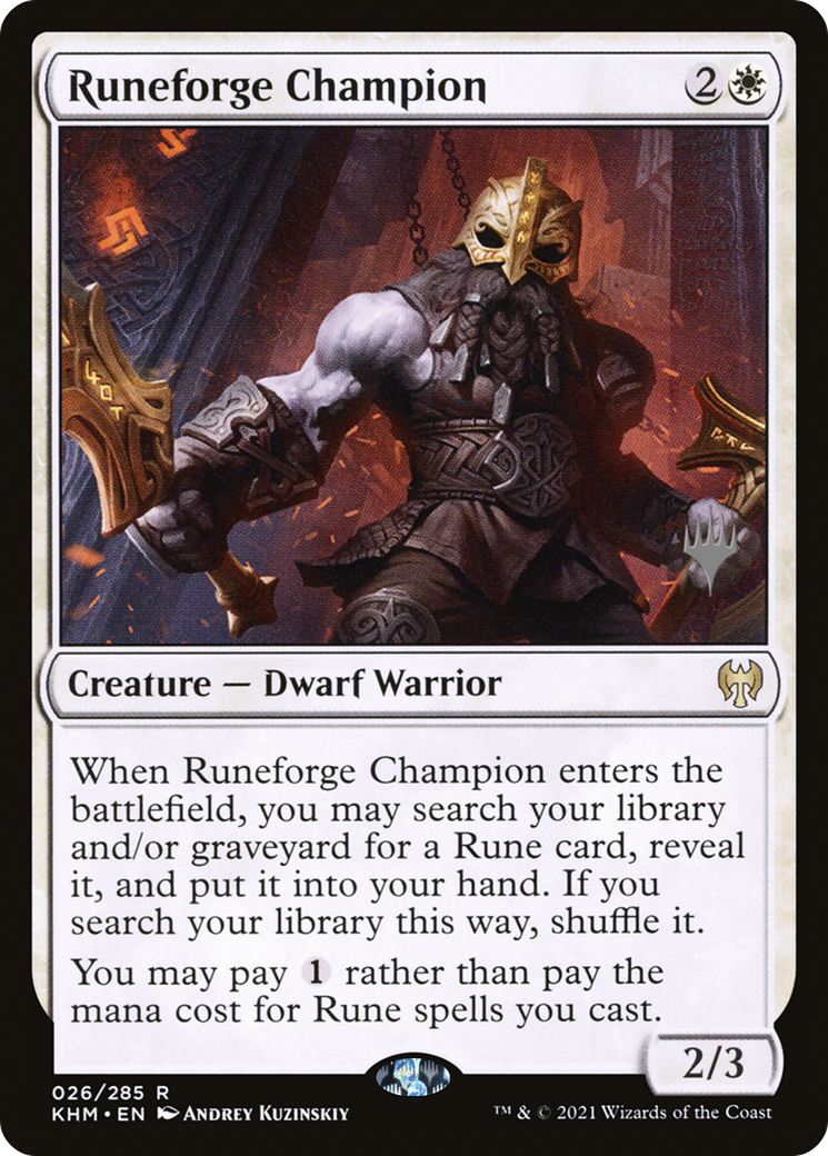 Runeforge Champion (PPKHM-026) - Kaldheim Promos