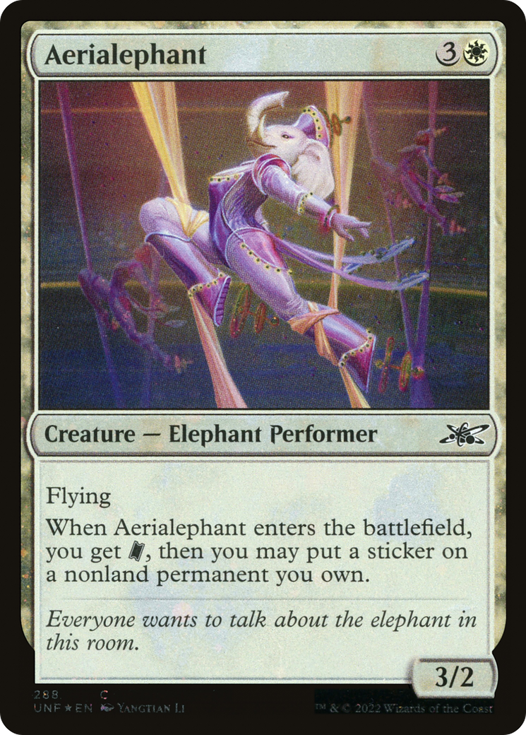 Aerialephant (Galaxy Foil) (UNF-288) - Unfinity Foil