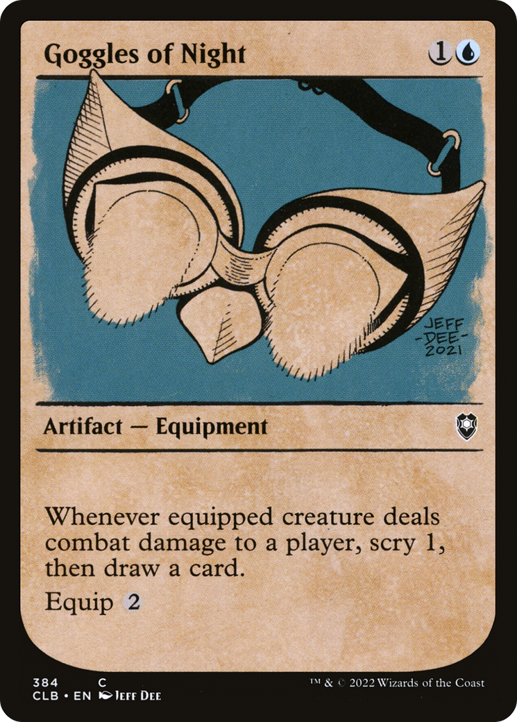 Goggles of Night (Showcase) (CLB-384) - Commander Legends: Battle for Baldur's Gate: (Showcase)