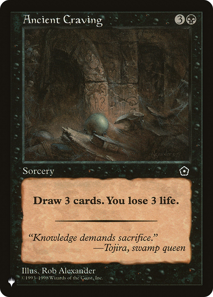 Ancient Craving (LIST-) - The List