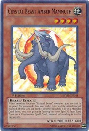 Crystal Beast Amber Mammoth (RYMP-EN044) - Ra Yellow Mega Pack Unlimited