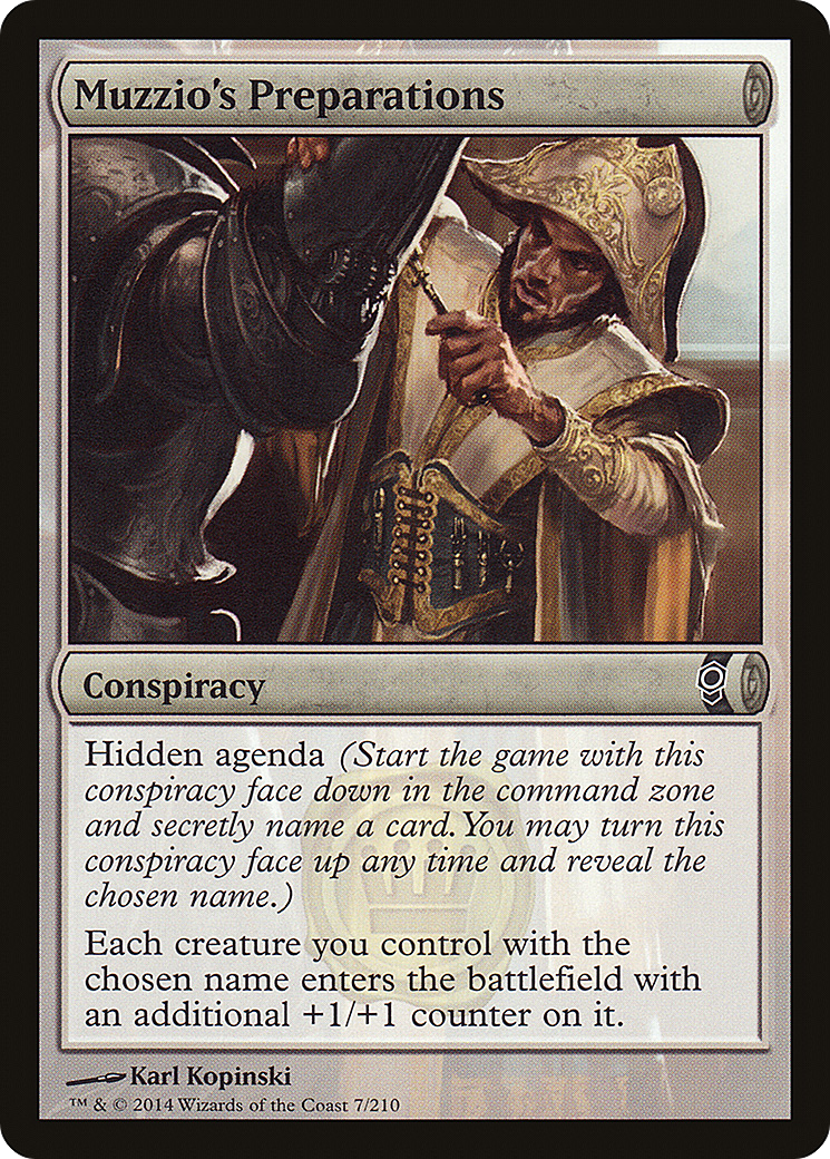 Muzzio's Preparations (CNS-007) - Conspiracy Foil
