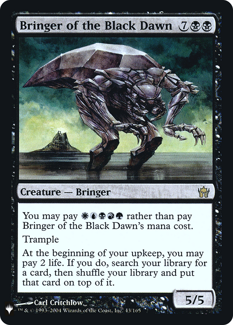 Bringer of the Black Dawn (LIST-043) - The List Foil