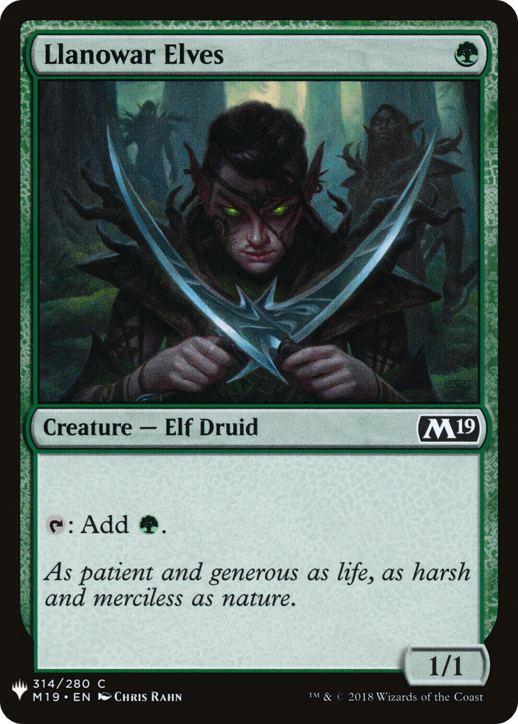 Llanowar Elves (LIST-314) - The List