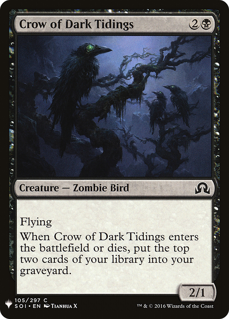 Crow of Dark Tidings (LIST-105) - The List