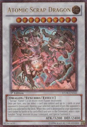 Atomic Scrap Dragon (UTR) (STOR-EN043) - Storm of Ragnarok 1st Edition