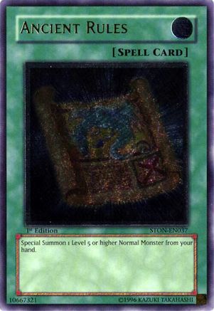 Ancient Rules (UTR) (STON-EN037) - Strike of Neos Unlimited