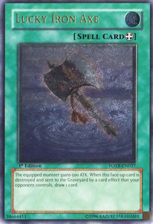 Lucky Iron Axe (UTR) (FOTB-EN037) - Force of the Breaker 1st Edition
