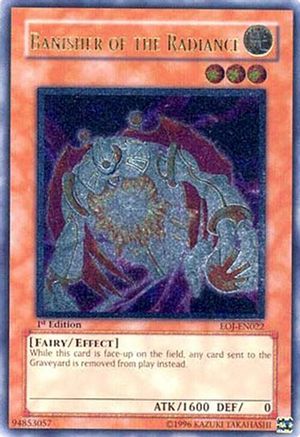 Banisher of the Radiance (UTR) (EOJ-EN022) - Enemy of Justice 1st Edition
