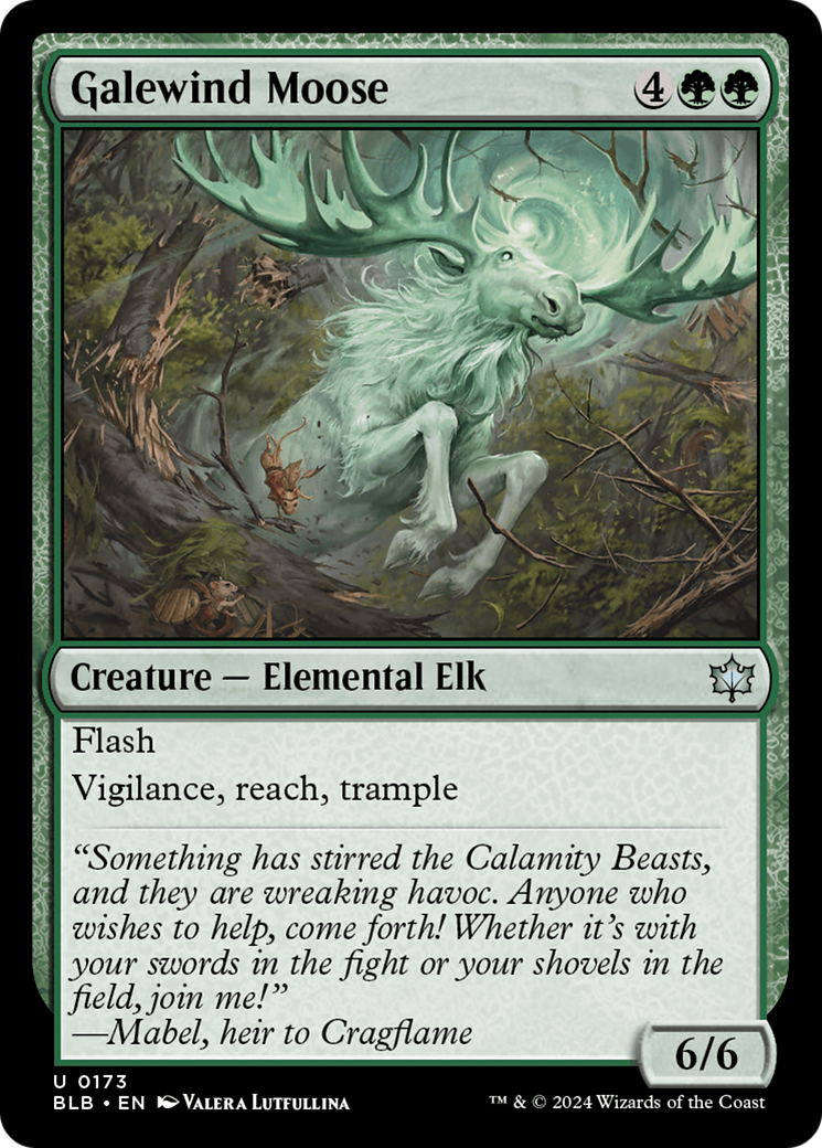 Galewind Moose (BLB-173) - Bloomburrow Foil
