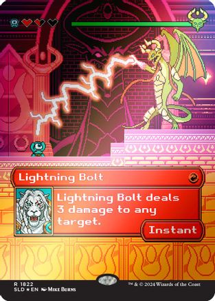 Lightning Bolt (1822) (Rainbow Foil) (SLD-1822) - Secret Lair Drop Series Foil