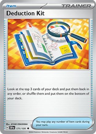 Deduction Kit 171 - Reverse Holofoil SV08 Surging Sparks - Uncommon