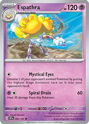 Espathra 095 - Reverse Holofoil SV08 Surging Sparks - Uncommon