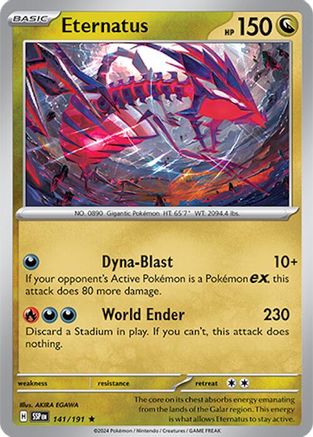 Eternatus 141 - Reverse Holofoil SV08 Surging Sparks - Rare