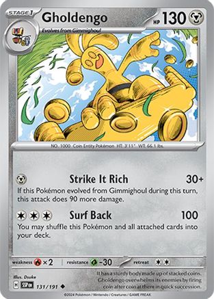 Gholdengo 131 SV08 Surging Sparks - Uncommon