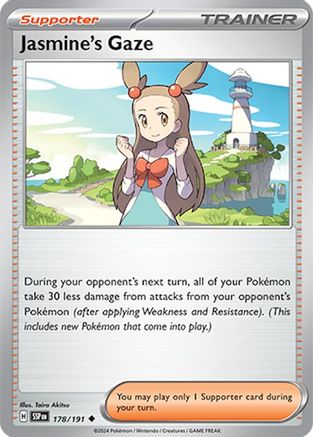 Jasmine's Gaze 178/191 - Reverse Holofoil SV08 Surging Sparks - Uncommon