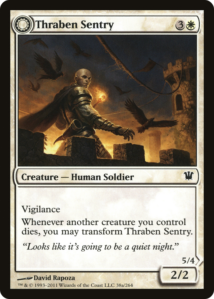 Thraben Sentry (ISD-038) - Innistrad: (Double Faced Transform) Foil