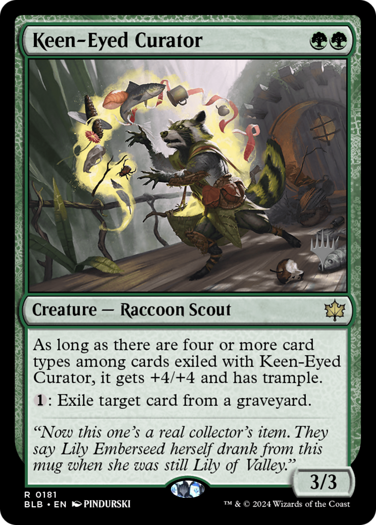 Keen-Eyed Curator (PPBLB-181) - Bloomburrow Promos Foil